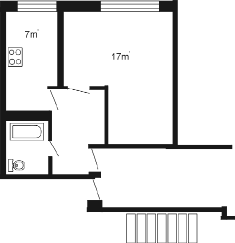 1 istaba - 31 m2